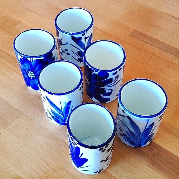 Lot of handmade,ceramic glazed Tea&Espresso Cups - Picture 7 of 12